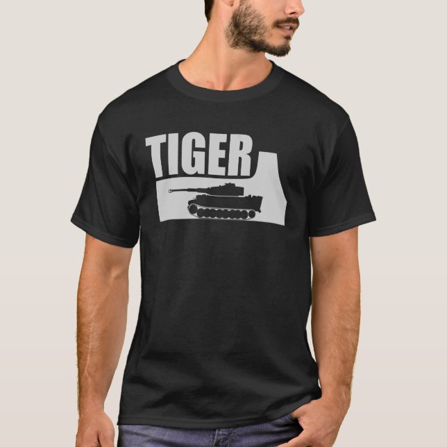Panzer VI Tiger 1 Deutscher W2 2 T-Shirt (Vorderseite)