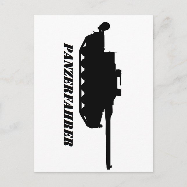 Panzerfahrer Postkarte (Vorderseite)