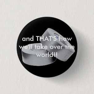 Panzerklebeband ordnet die Welt an Button