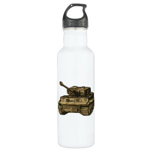 Panzertank Edelstahlflasche