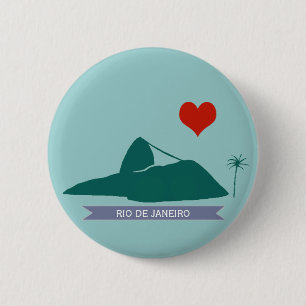 Pão-de-Açúcar Rio Brasil Button