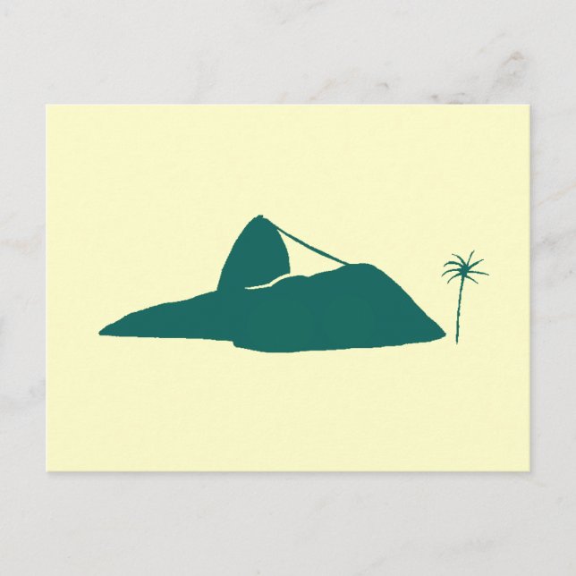 Pão de Açúcar Rio Brasil Postkarte (Vorderseite)