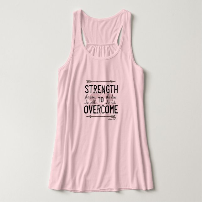 PAO Stärke zur Überwindung der Vor- und Erholung Tank Top (Design Vorderseite)
