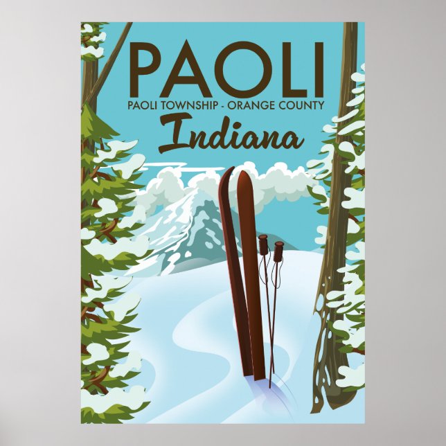 Paoli Orange Landkreis Indiana Skipster Poster (Vorne)