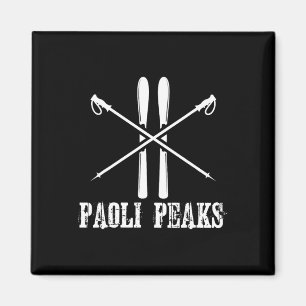 Paoli Peaks Indiana Ski Skifahren Rustikale Alp Magnet
