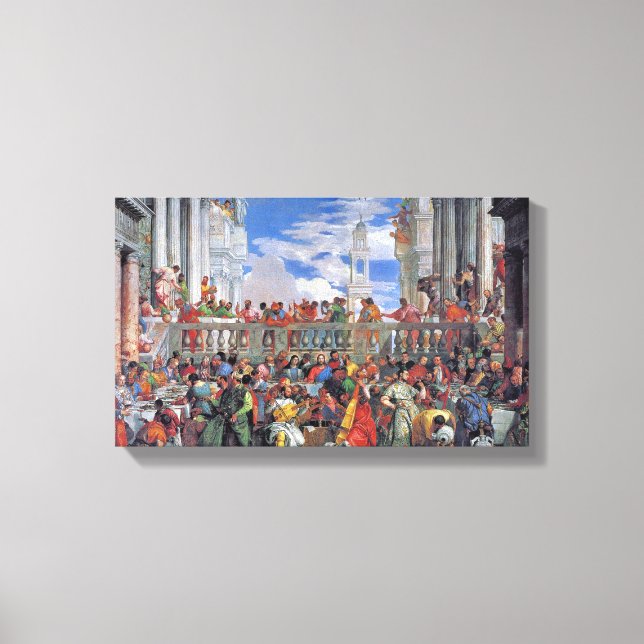 Paolo Veronese - Die Hochzeit in Cana Leinwanddruck (Vorderseite)