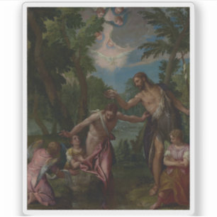 Paolo Veronese - Die Taufe Christi Aufkleber