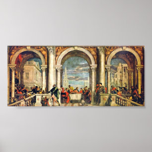 Paolo Veronese - Fest im Haus von Levi Poster