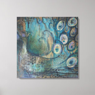 Paon d'impression d'art de toile