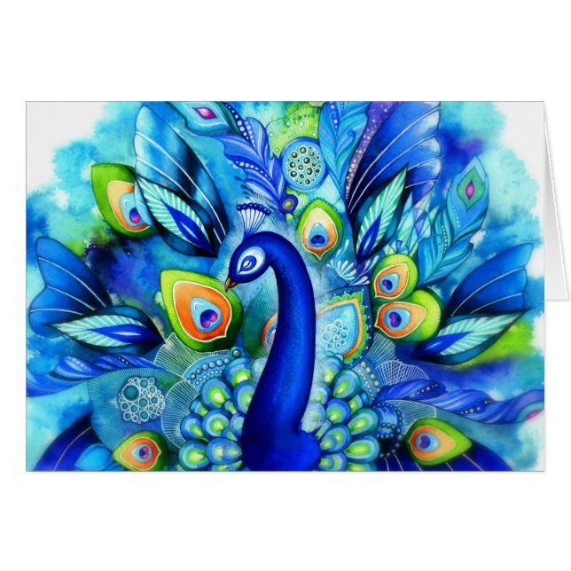 Paon en pleine floraison (Devant horizontal)