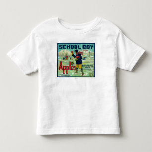 Paonia, Colorado - School Boy Apple Label Kleinkind T-shirt