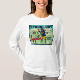 Paonia, Colorado - Schuljunge Apple beschriften T-Shirt