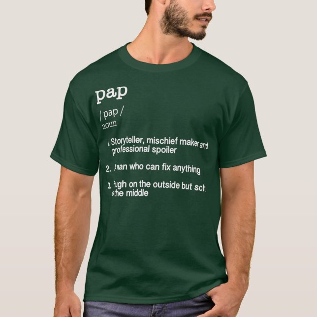 Pap Definition T Vathers Day Gift T-Shirt (Vorderseite)