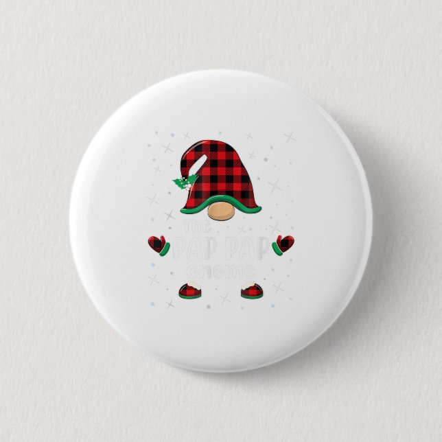 Pap Gnome Buffalo Kariert Match Ch Button (Vorderseite)