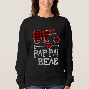 Pap Pap Bear, Red Buffalo Kariert Pap Pap Bear Paj Sweatshirt