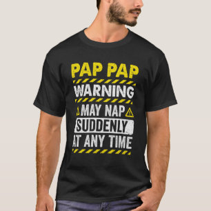 Pap Pap Kunst Für Opa Von Enkelkindern Fathers Day T-Shirt