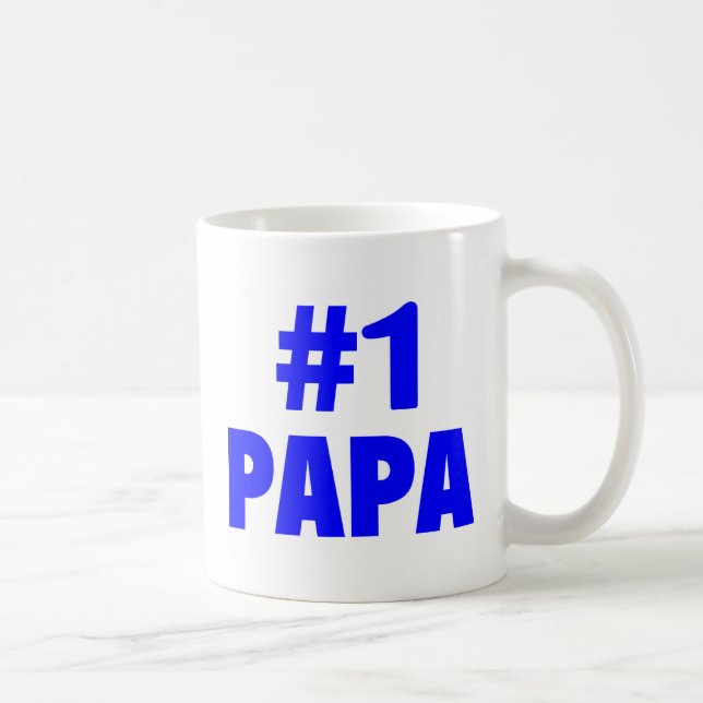 Papa #1 (blau) kaffeetasse (Rechts)