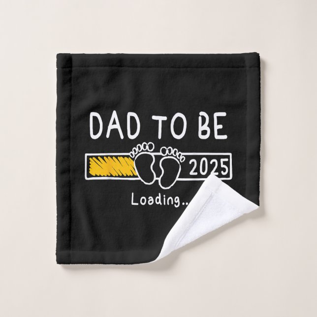 Papa 2025 Papa est 2025 Papa sera promu à (Gant de toilette)