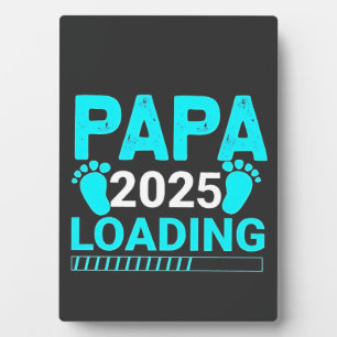 Papa 2025 Vater für Elternschaft Fotoplatte