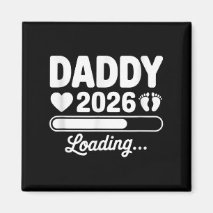 Papa 2026 Schwangerschaftsankündigung Neuer Vater  Magnet