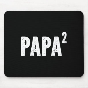 Papa 2 Papa zum Quadrat für Opa von der Enkelin Mousepad