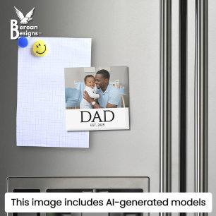 Papa a créé un magnet de cadeau photo
