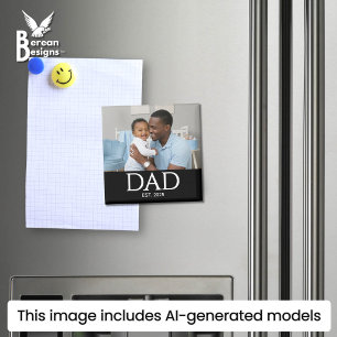 Papa a créé un magnet de photo cadeau