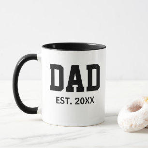 Papa A Établi Une Mug De Café Moderne