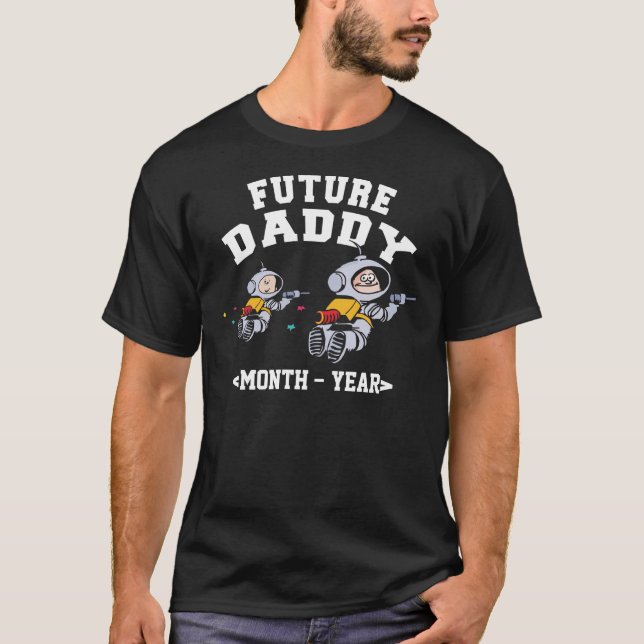 Papa à être T-shirt personnalisé par père dans (Devant)