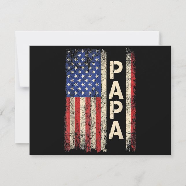 Papa American Flag Vatertag für Männer (Vorderseite)