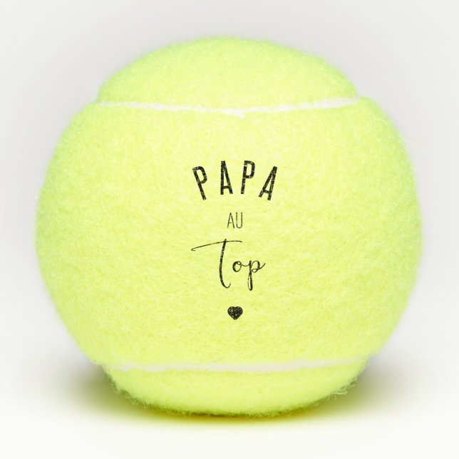 PAPA AN TOP TENNISBÄLLE (Vorderseite)