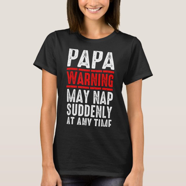 Papa Art For Grandpa From Grandkids Father's Day P T-Shirt (Vorderseite)