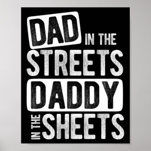 Papa auf der Straße, Daddy im Bett, bester Vater ü Poster