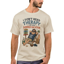 Papa außer Dienst Sommerurlaub T-Shirt