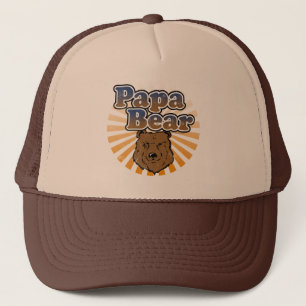 Papa-Bär, cooler Vatertags-Vintager Blick Truckerkappe