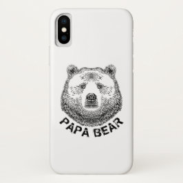 Papa-Bär, Handgezeichnete Illustration Case-Mate iPhone Hülle