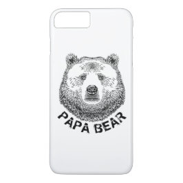 Papa-Bär, Handgezeichnete Illustration Case-Mate iPhone Hülle