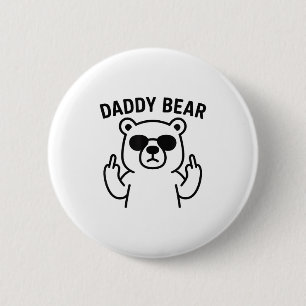 Papa Bär Lustiges Geschenk für Männer Jungen  Button