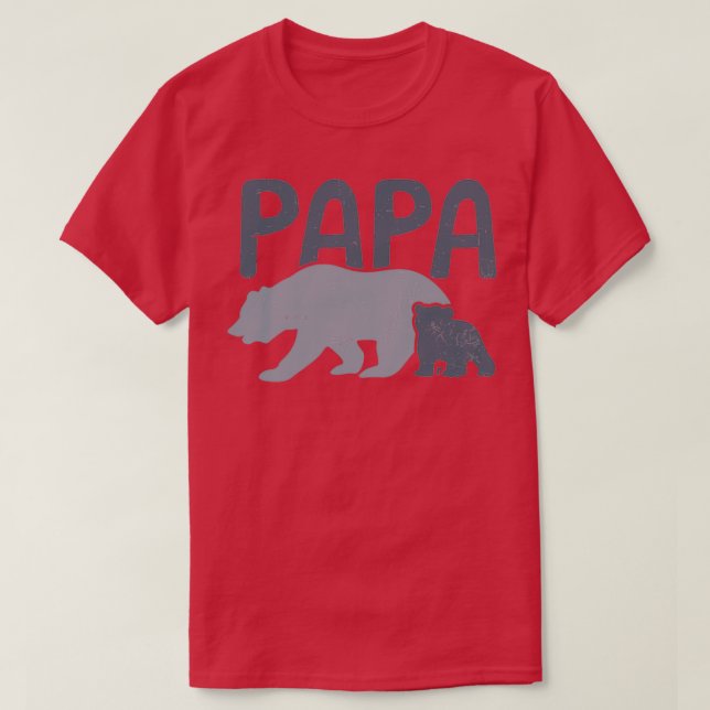 Papa-Bär-Shirt Papa a-la-carte-Geschenk 1 T-Shirt (Design vorne)