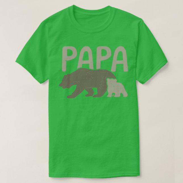 Papa-Bär-Shirt Papa a-la-carte-Geschenk 2 T-Shirt (Design vorne)