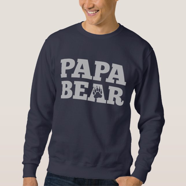Papa-Bär Sweatshirt (Vorderseite)