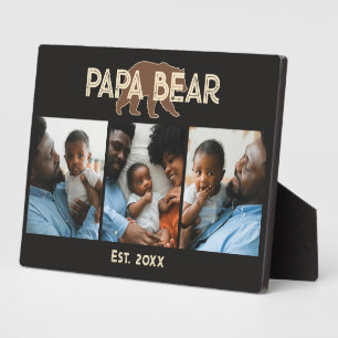 Papa Bär Vater Jahr Gegründet 3 Foto Fotoplatte