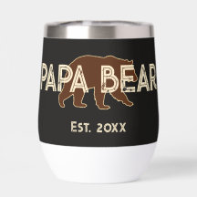 Papa Bär Vater Jahr Gegründet Foto Schwarz
