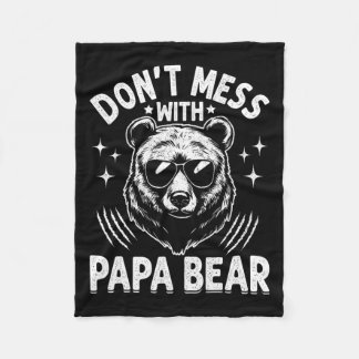 Papa Bären nicht mit Papa-Bären-Funny-Vätern durch Fleecedecke