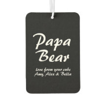 Papa-Bärenskript des Vaters Auto