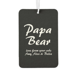 Papa-Bärenskript des Vaters Auto Autolufterfrischer