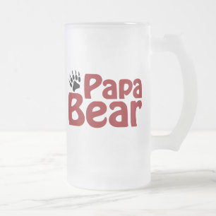 Papa-Bärentatze Mattglas Bierglas
