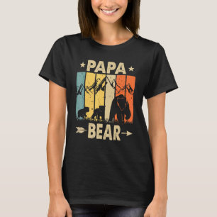 Papa-Bärenvater von 2 Vätern Papa-Bären und T-Shirt