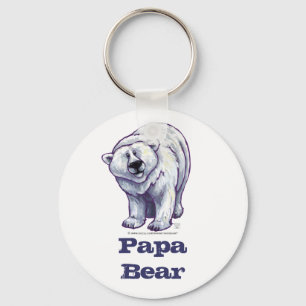 Papa-Bärn-Eisbär-Schlüsselkette Schlüsselanhänger