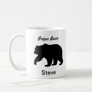 Papa-Bärn-Tassen-personalisierter Name Kaffeetasse